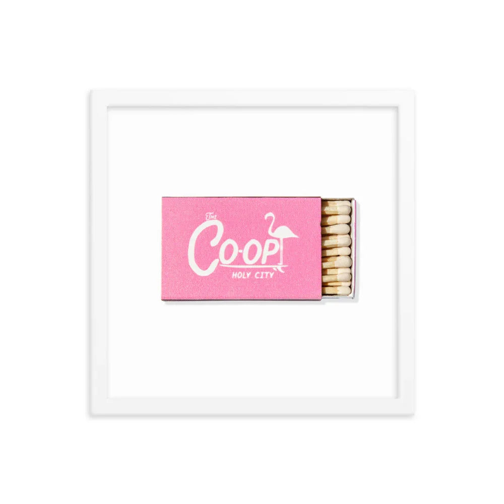 Co Op Froze Framed Print 2 matchbook photos