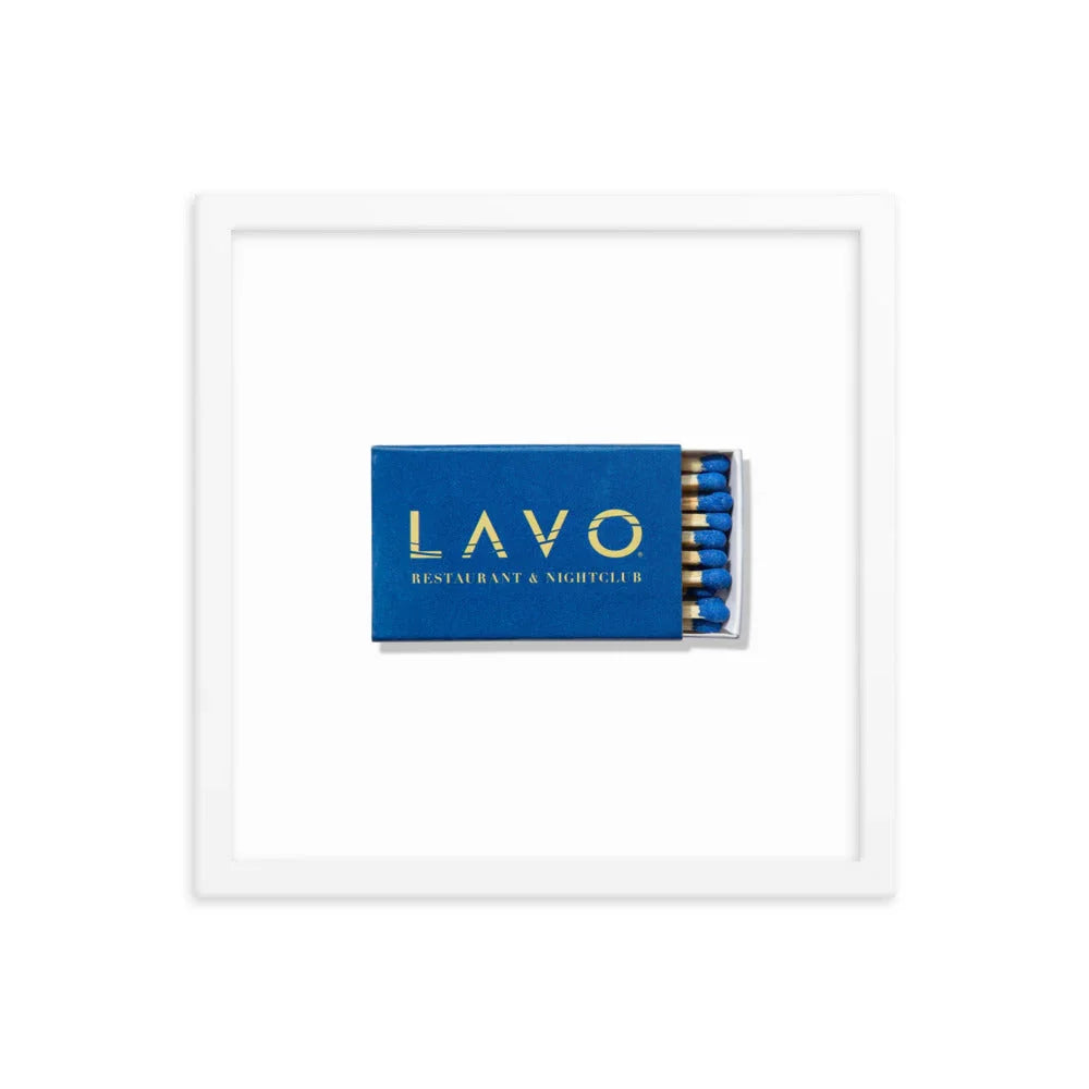LAVO Framed Print matchbook photos