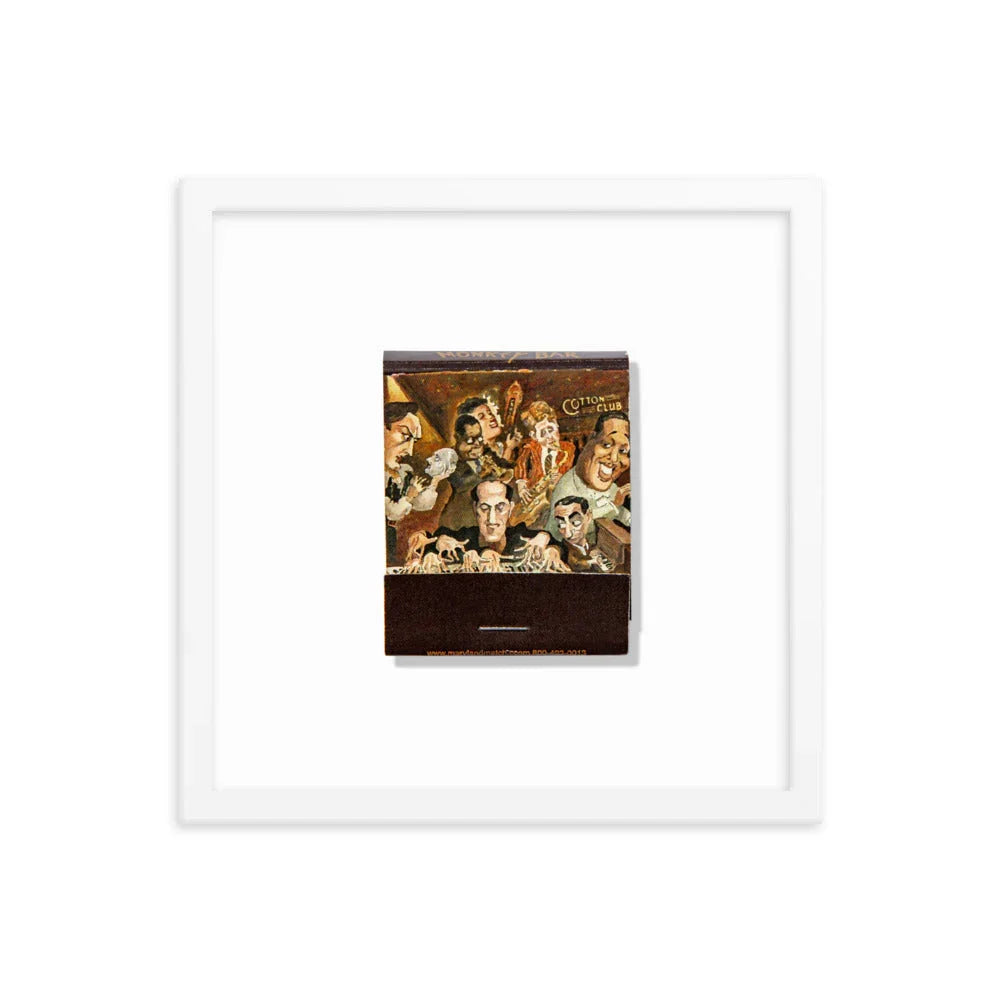 Monkey Bar Framed Print matchbook photos