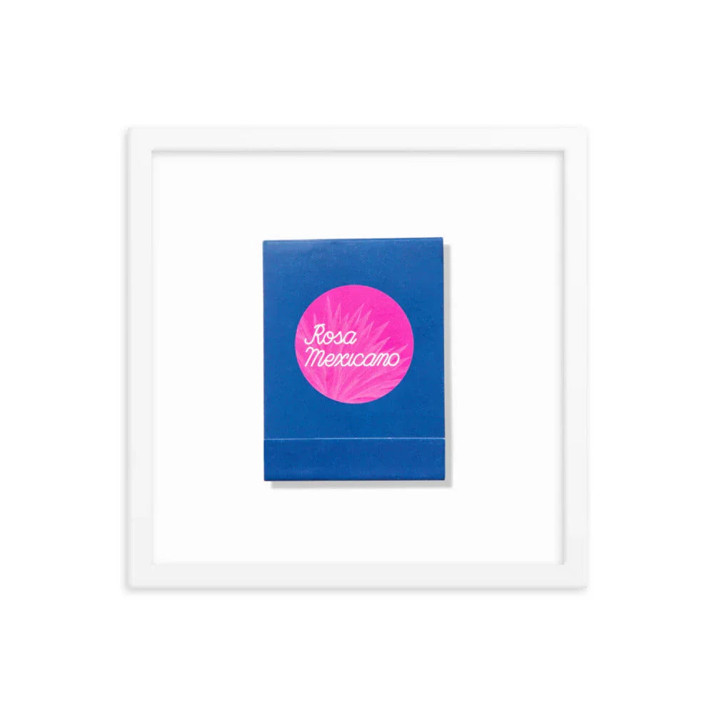 Rosa Mexicano Framed Print matchbook photos