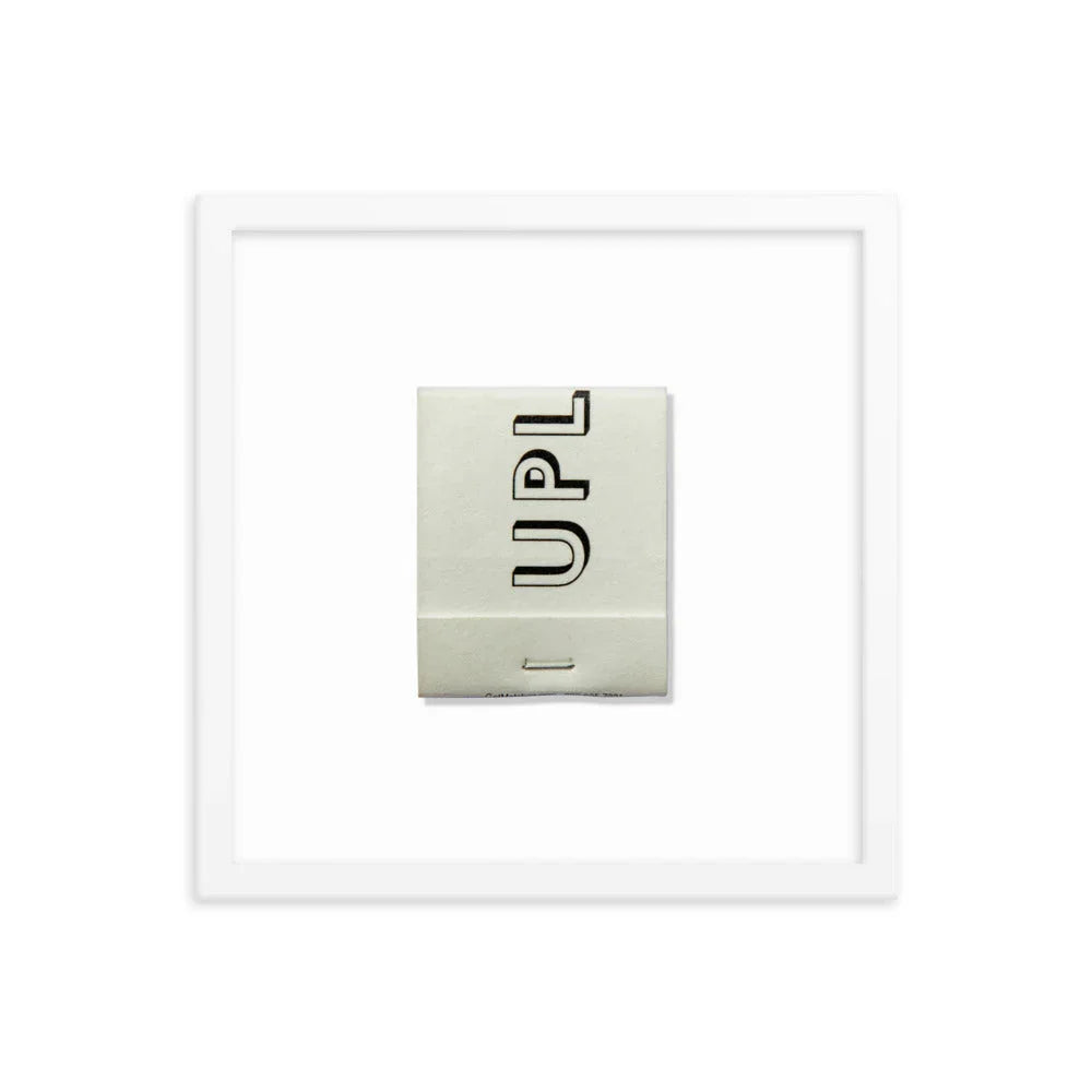 Upland Framed Print matchbook photos