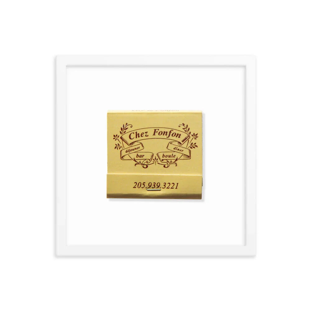 Framed photo paper poster matchbook photos