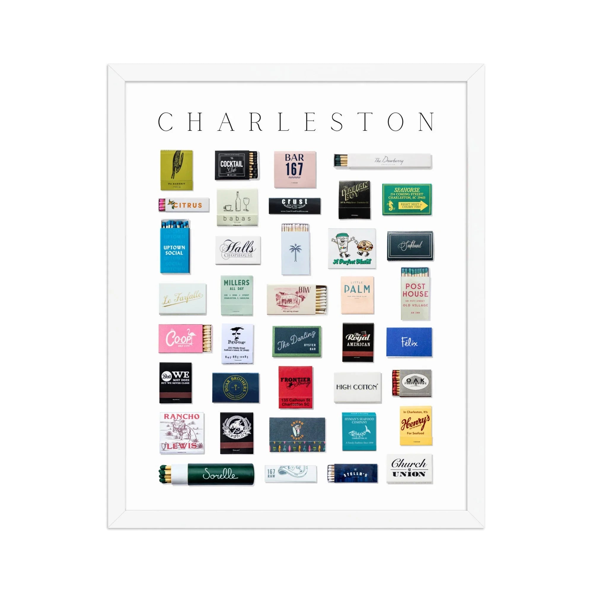 Charleston Matchbox Print matchbook photos