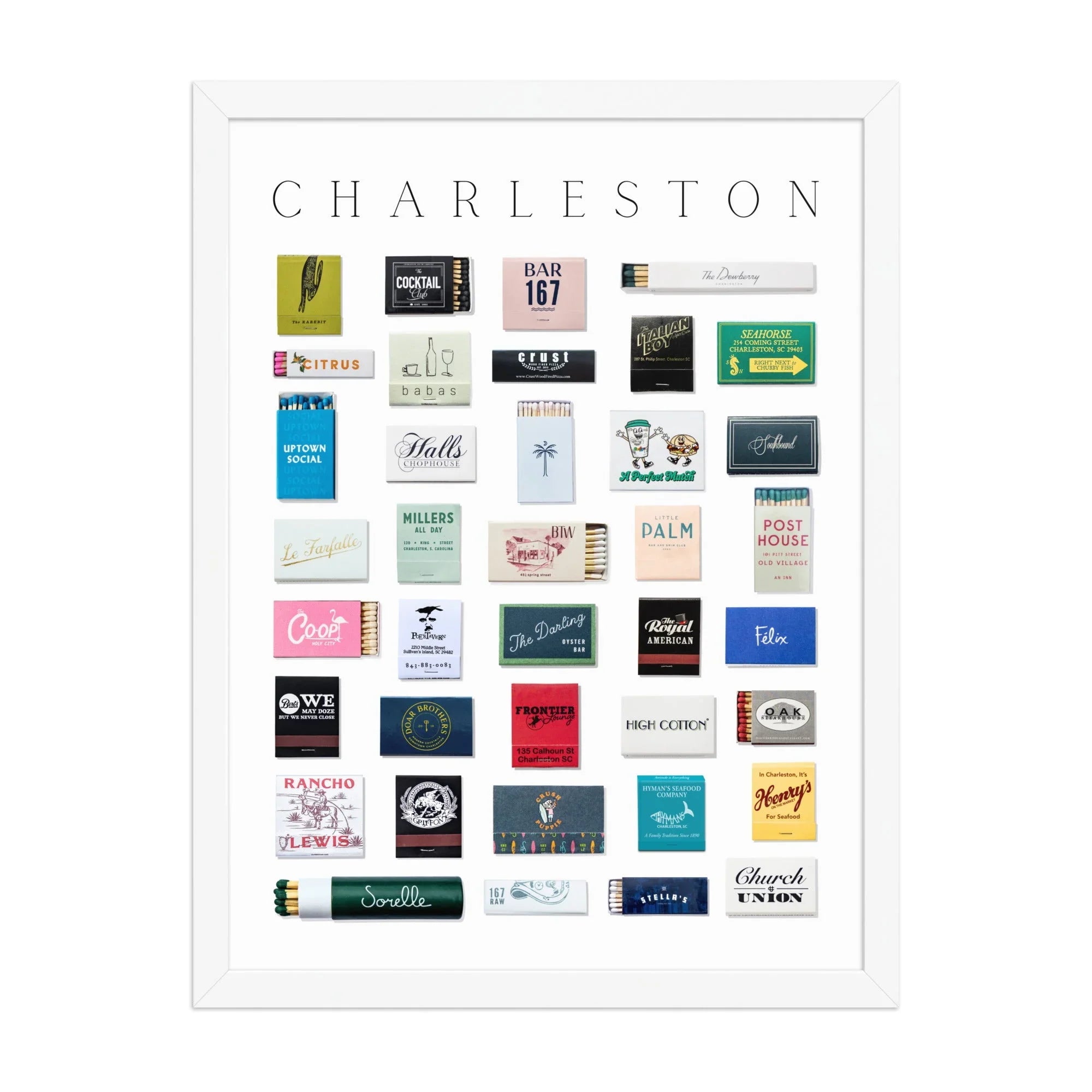 Charleston Matchbox Print matchbook photos