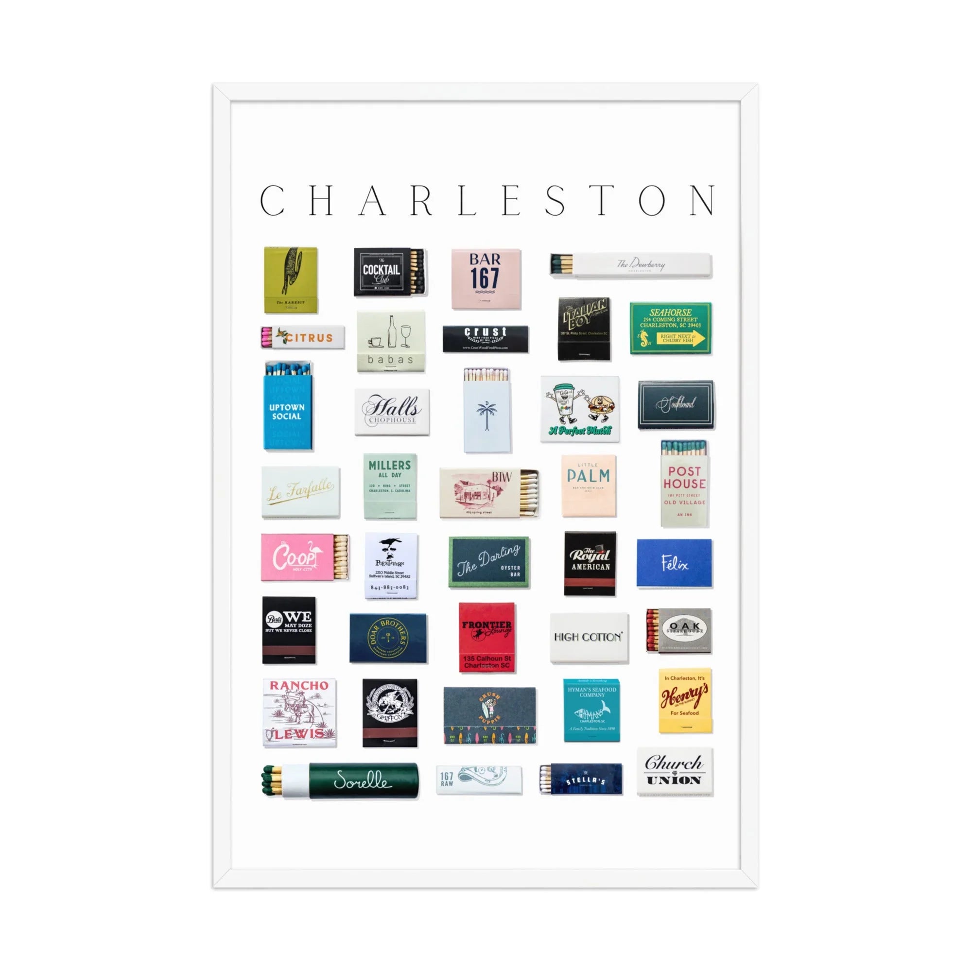 Charleston Matchbox Print matchbook photos