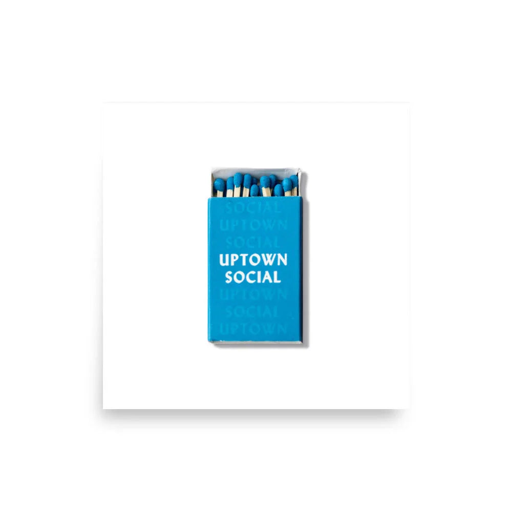 Uptown Social Print matchbook photos