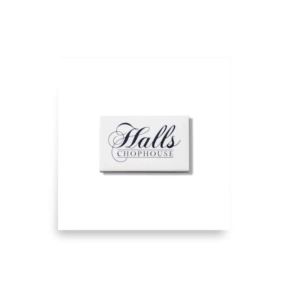 Halls Print matchbook photos