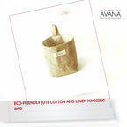 Eco-Friendly Jute Cotton and Linen Hanging Bag by@Outfy