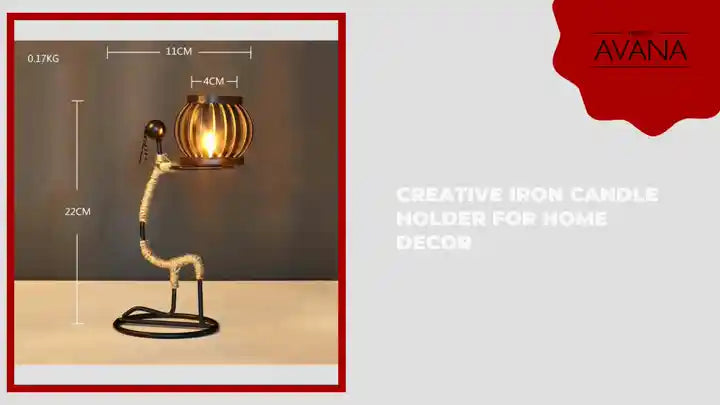 Creative Iron Candle Holder for Home Decor by@Outfy