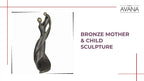 Bronze Mother &amp; Child Sculpture by@Outfy