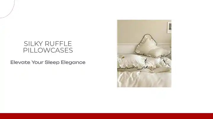Silky Ruffle Pillowcases by@Outfy