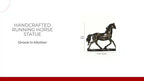 Handcrafted Running Horse Statue by@Outfy