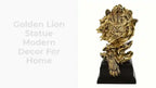 Golden Lion Statue Modern Decor for Home by@Outfy
