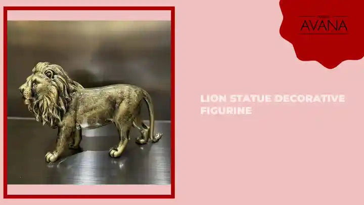Lion Statue Decorative Figurine by@Outfy