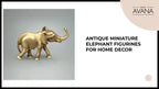 Antique Miniature Elephant Figurines for Home Decor by@Outfy