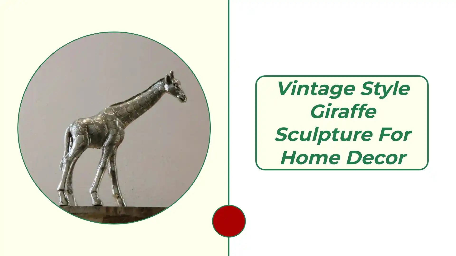 Vintage Style Giraffe Sculpture for Home Decor by@Outfy