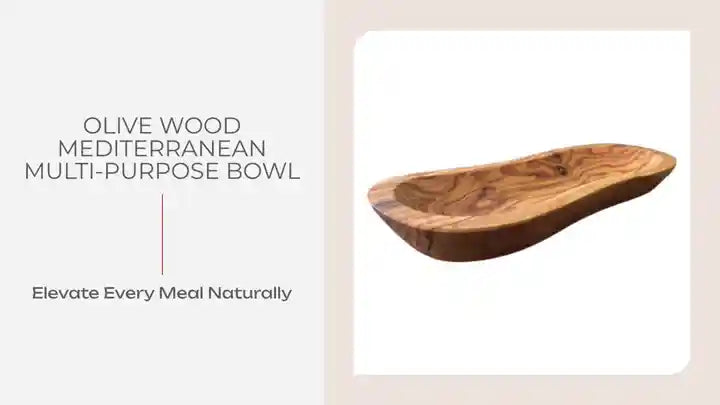 Olive Wood Mediterranean Multi-Purpose Bowl by@Outfy