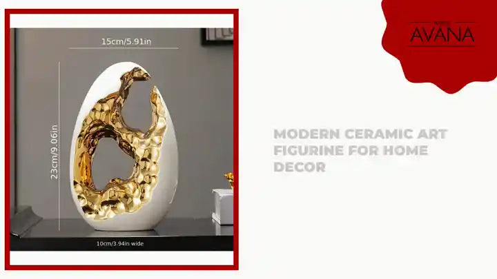 Modern Ceramic Art Figurine for Home Decor by@Outfy
