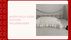 White Ella Pure Cotton Pillowcases by@Outfy