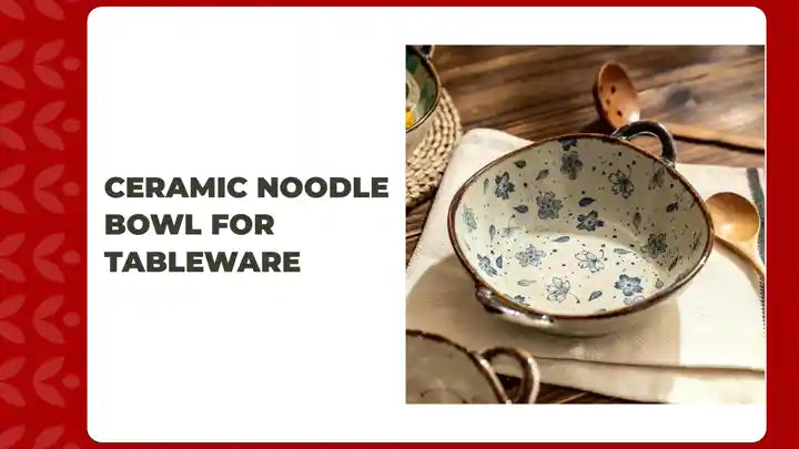 Ceramic Noodle Bowl for Tableware by@Outfy