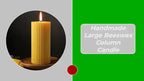 Handmade Large Beeswax Column Candle by@Outfy