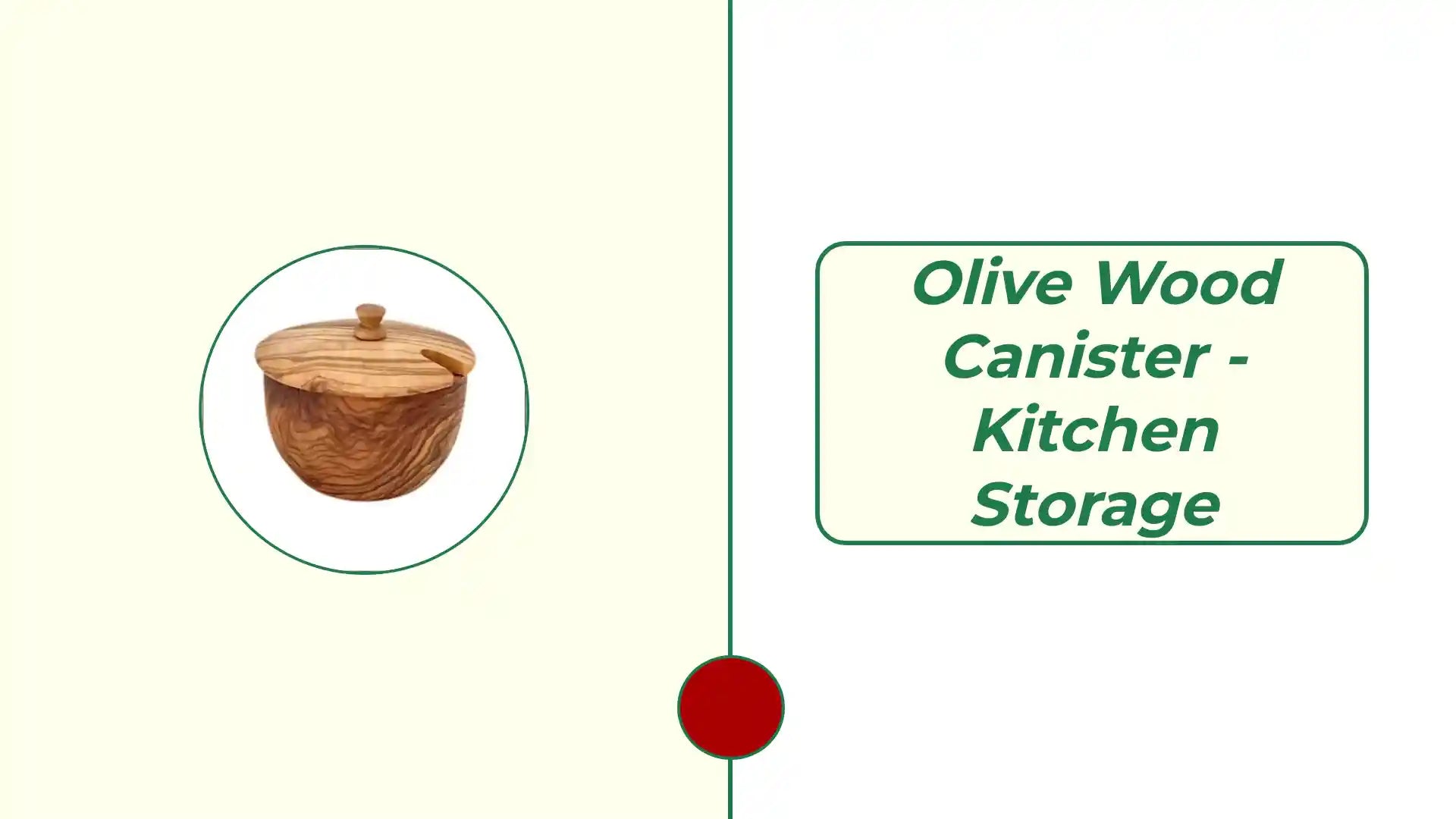 Olive Wood Canister - Kitchen Storage by@Outfy