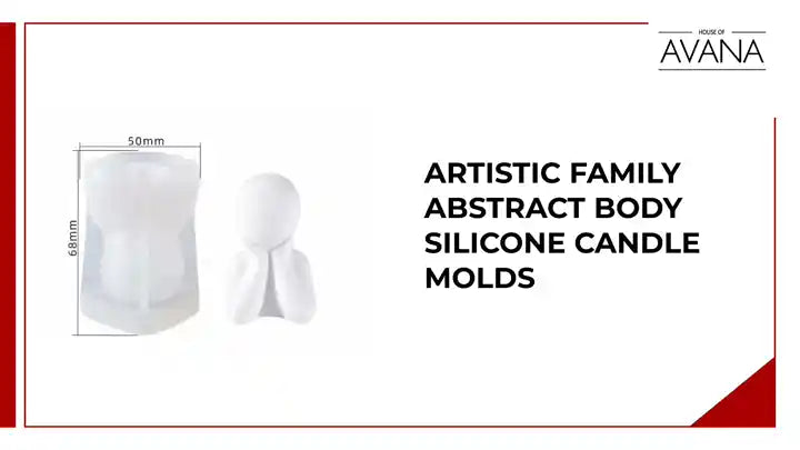 Artistic Family Abstract Body Silicone Candle Molds by@Outfy