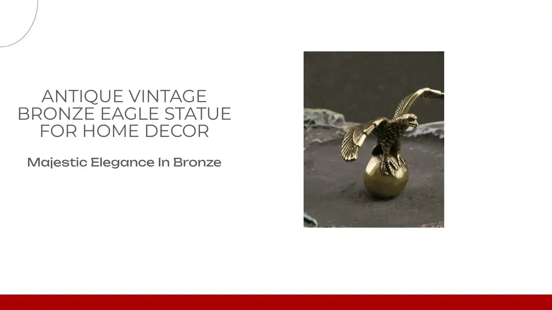 Antique Vintage Bronze Eagle Statue for Home Decor by@Outfy