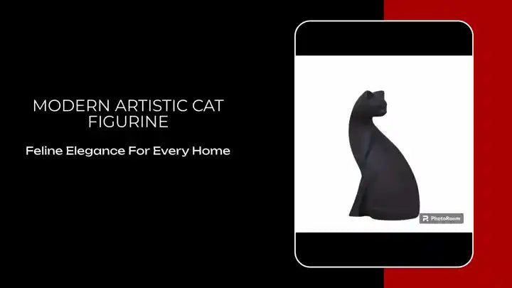Modern Artistic Cat Figurine by@Outfy