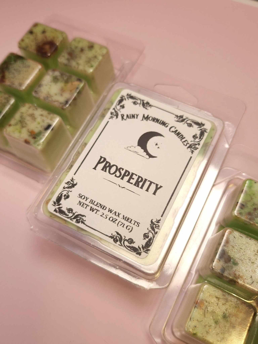 Prosperity | Intention + Ritual Wax Melts Rainy Morning Candles