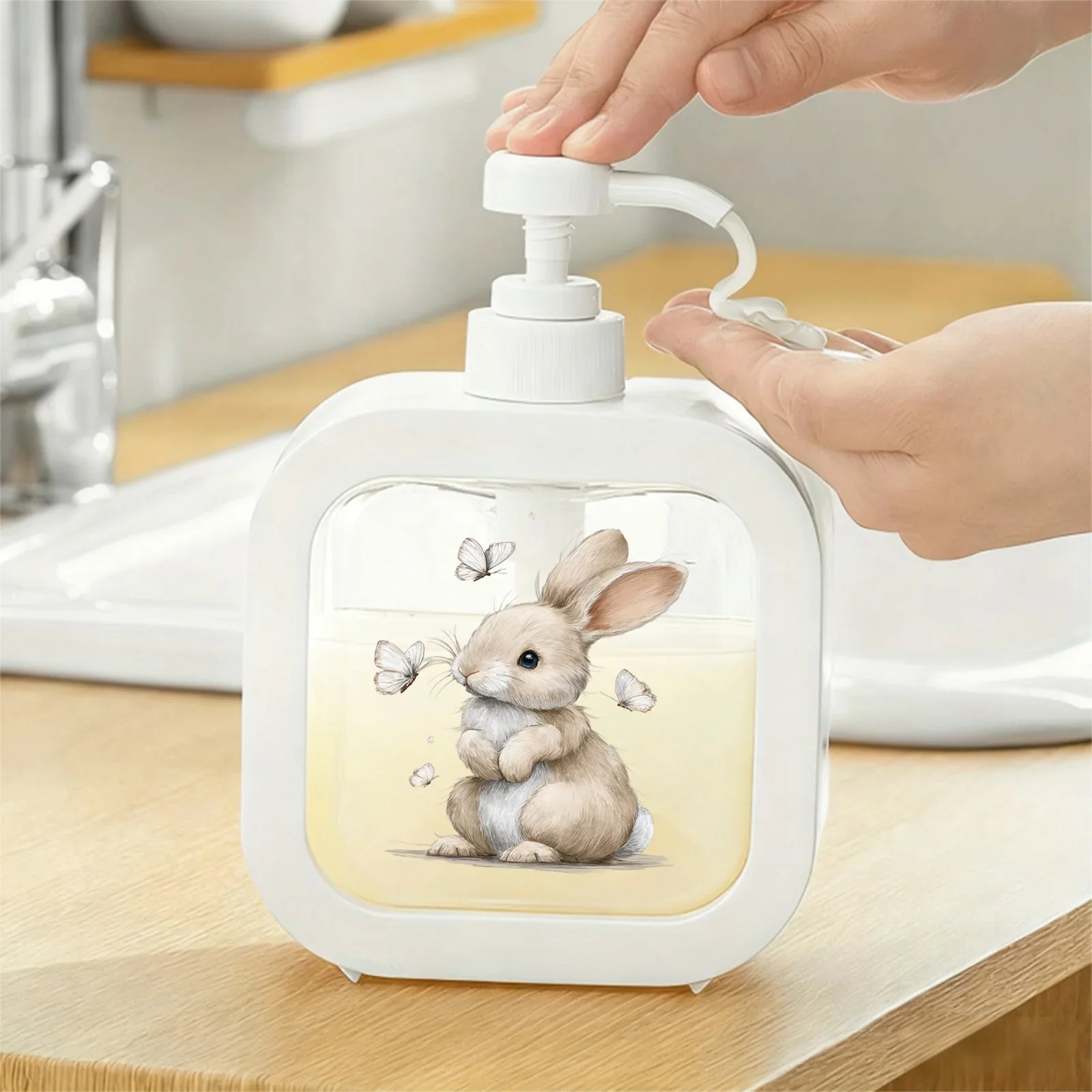 Pump Dispenser - Refillable Light Brown