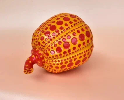 Kusama Yayoi Pumpkin Statue Japanese Art Wave Point Pumpkin Sculpture Morden Resin Crafts Office Home Interior Decor Gifts - House Of Avana