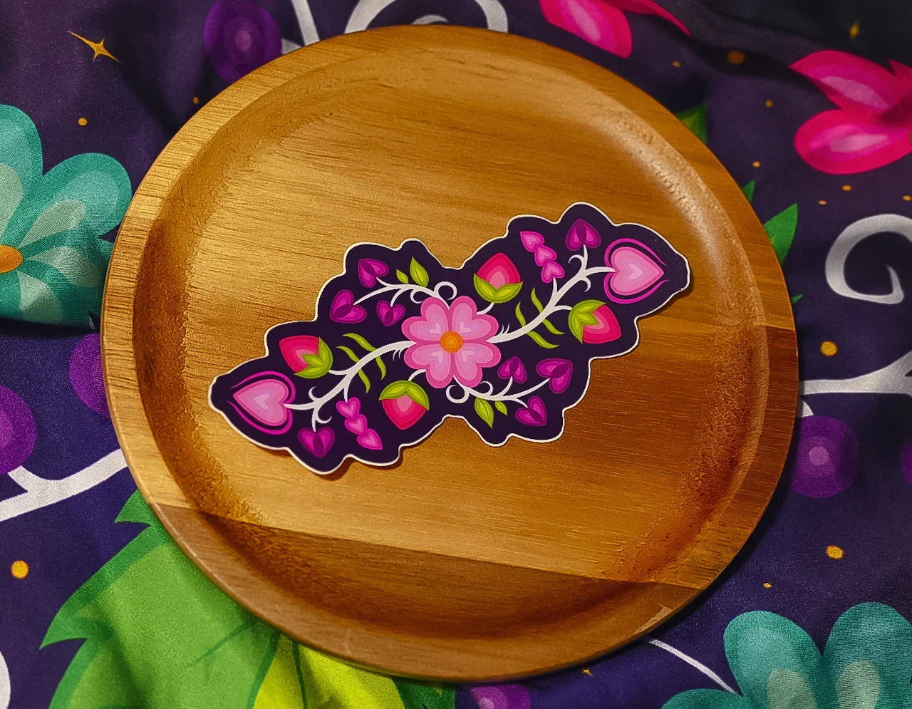 Purple AnishinaaBAE Sticker Bizaanide'ewin