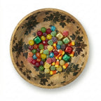 House of Avana Transparent Leaf Shape Mango Wood Bowl
