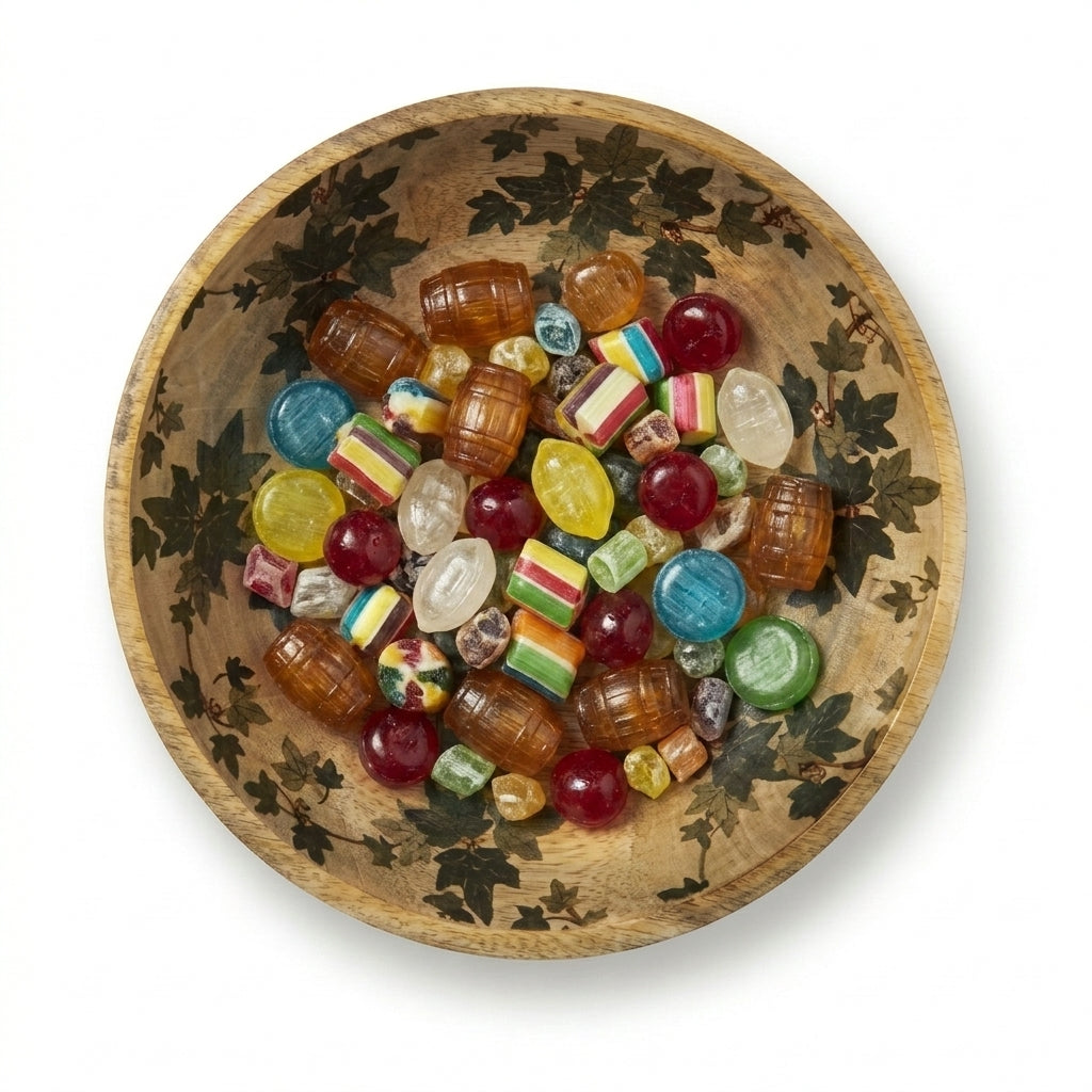 Transparent Leaf Shape Mango Wood Bowl