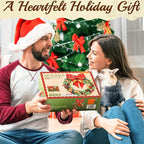 Rolife 3D Puzzle Wreath Kit with Bow - 3D Christmas Door Decoration with Red & Golden Bow, Green Foliage, Pine Cones, Berries & Snowflakes - Challenging Puzzle for Adults & Teens 14+, Indoor/Outdoor Holiday Home Decor, Festiv House Of Avana