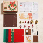 Rolife 3D Puzzle Wreath Kit with Bow - 3D Christmas Door Decoration with Red & Golden Bow, Green Foliage, Pine Cones, Berries & Snowflakes - Challenging Puzzle for Adults & Teens 14+, Indoor/Outdoor Holiday Home Decor, Festiv House Of Avana