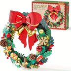 Rolife 3D Puzzle Wreath Kit with Bow - 3D Christmas Door Decoration with Red & Golden Bow, Green Foliage, Pine Cones, Berries & Snowflakes - Challenging Puzzle for Adults & Teens 14+, Indoor/Outdoor Holiday Home Decor, Festiv House Of Avana