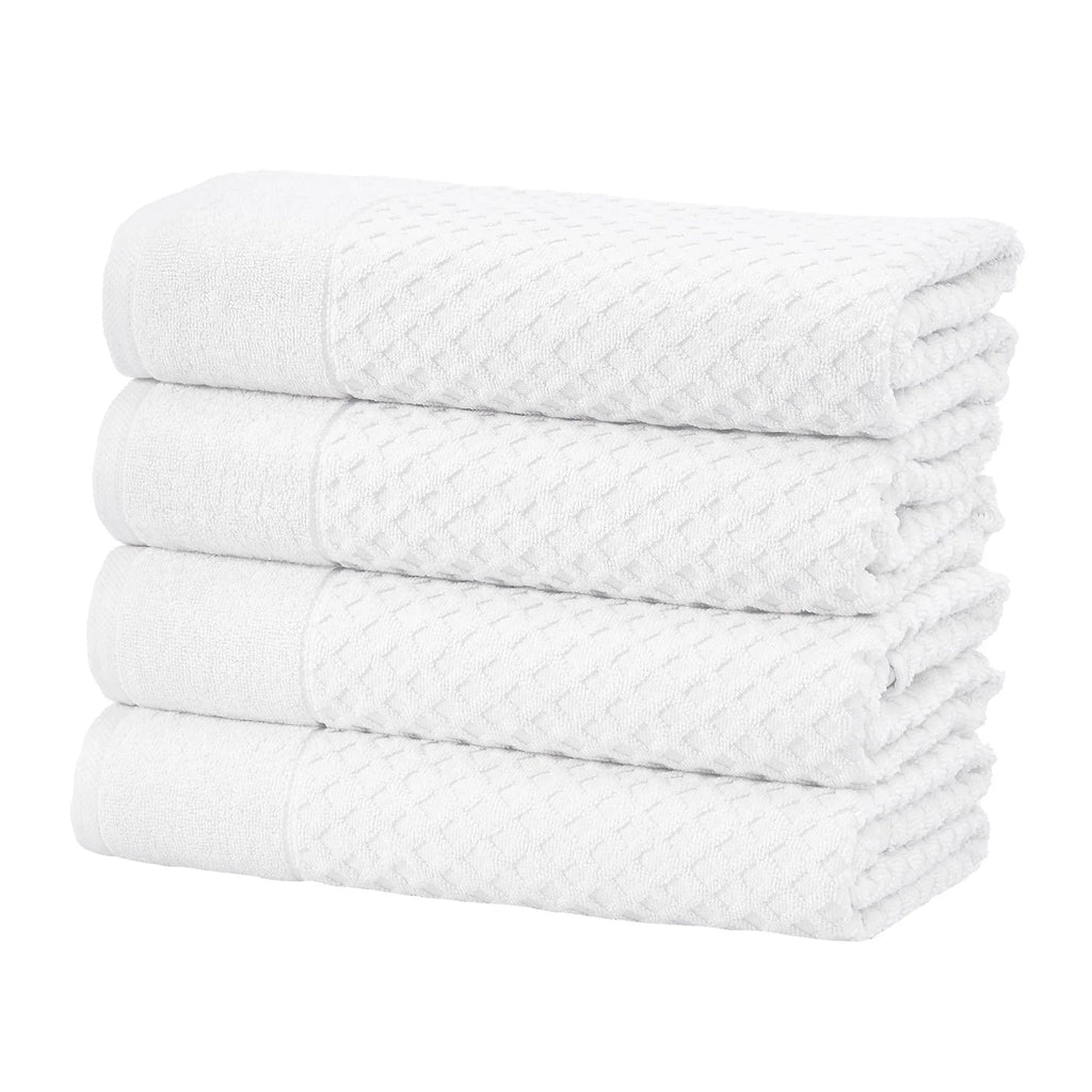 Cotton Diamond Waffle Weave Bath Towel Set - Grayson Collection Great Bay Home