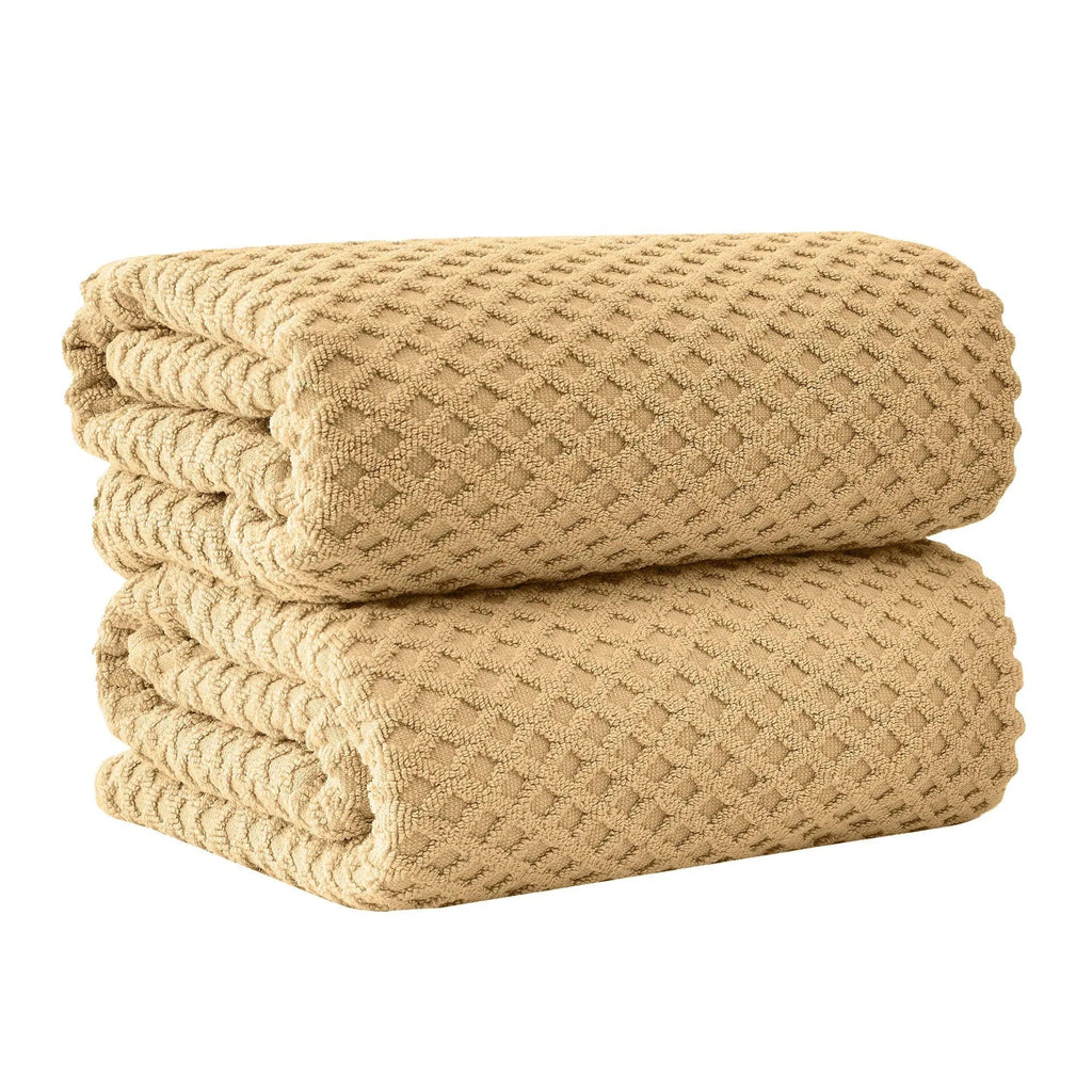 Cotton Diamond Waffle Weave Bath Towel Set - Grayson Collection