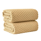 Cotton Diamond Waffle Weave Bath Towel Set - Grayson Collection