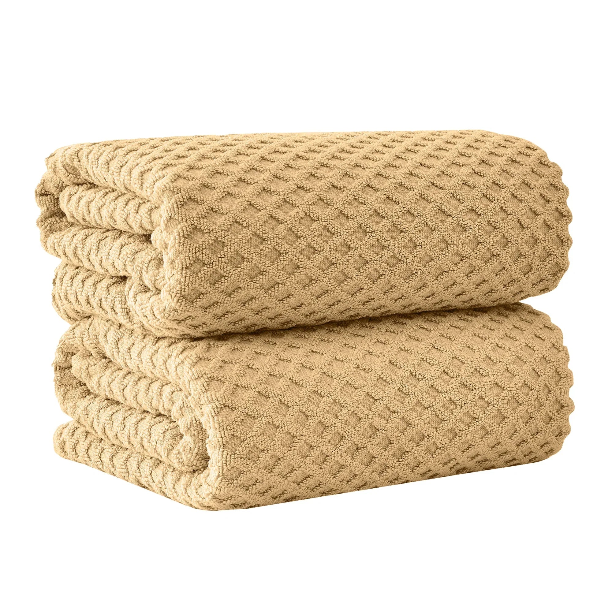 Cotton Diamond Waffle Weave Bath Towel Set - Grayson Collection Great Bay Home