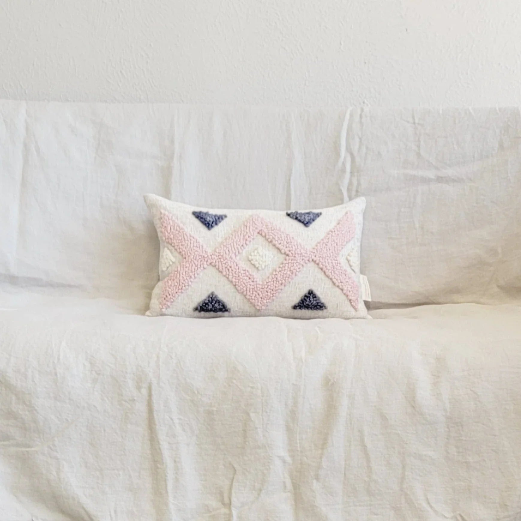 Quartz Cross Throw Pillow Kanju Interiors
