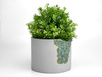 6" GREEN APATITE PLANTER AURA 8 HOME