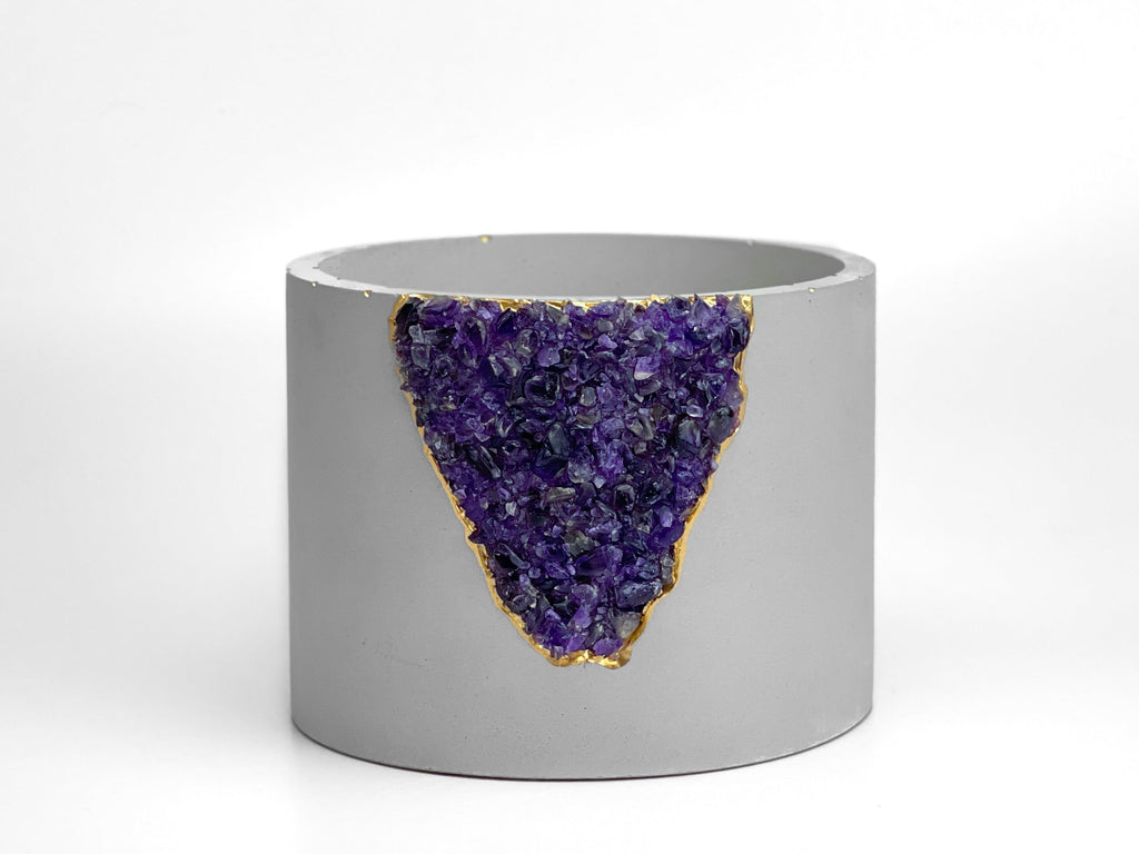6 inch PLANTER AMETHYST AURA 8 HOME