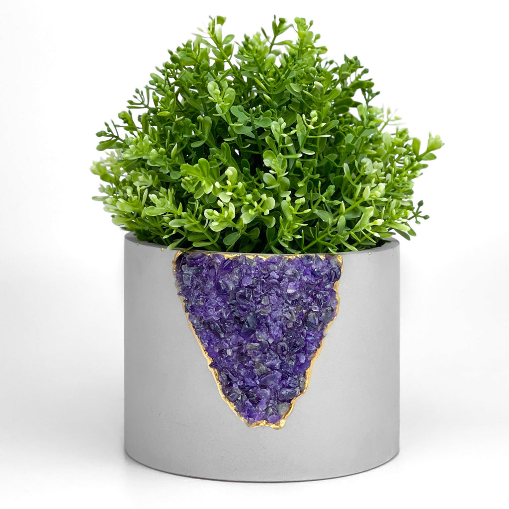 6 inch PLANTER AMETHYST AURA 8 HOME