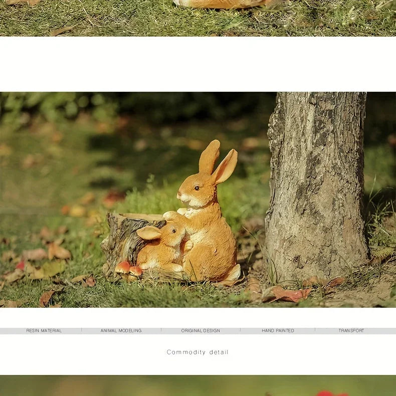 Rabbit Sculpture - Cute Bunny Figurine | Garden Sculpture | lifestyle | Rustic home decor | House of Avana