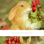 Rabbit Sculpture - Cute Bunny Figurine | Garden Sculpture | in-room display | Rustic home decor | House of Avana