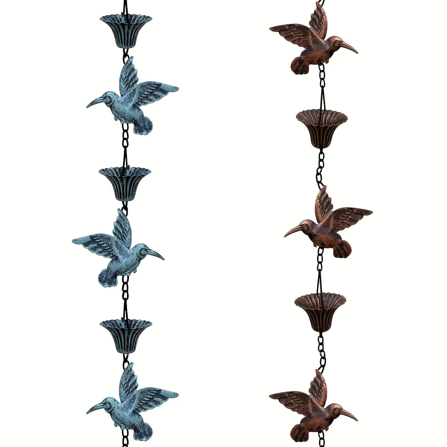 Rain Chain - Cascading Metal 8.53ft