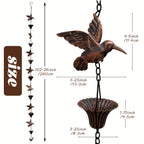 Rain Chain - Cascading Metal 8.53ft